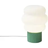 QAZQA Lampe de table Japandi verte avec verre opale 18cm - Kumo