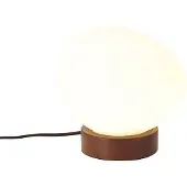 QAZQA Lampe de table Japandi en bois avec verre opale - Sally