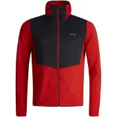 Lundhags Padje Merino Block Hoodie, couche intermédiaire, homme, rouge