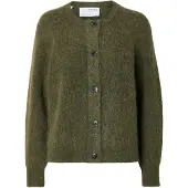 Selected Cardigan 'Lulu' vert