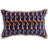 Vivaraise Housses de coussins TAHIS - Bleu - 30x50 cm