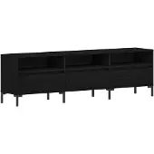 vidaXL Meubles TV, 150 x 30 x 44,5 cm, noir, aspect chêne