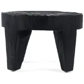 Bazar Bizar Table basse bois de suar noir 61x61x40cm