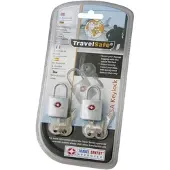 Travelsafe Travellock TSA avec clé, 2 pièces.