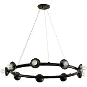 Kichler Elstead Palta Pendelleuchte E14 9-fach Satinschwarz Schwarz (E14)