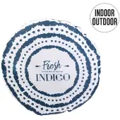 Home Deco Factory Coussins FRESCIA - Bleu - Diam 40 cm