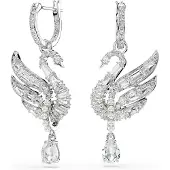 Swarovski Boucles d'oreilles 'Swan' argent