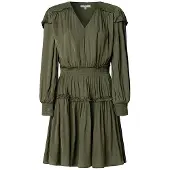 Pepe Jeans pour femme. PL9537727 Robe Martina verte (M), Casuel, Polyester, Manche longue