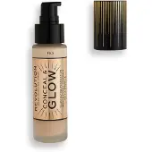 Makeup Revolution , Cacher et Glow, Fond de teint crème illuminateur, F3, 23 ml