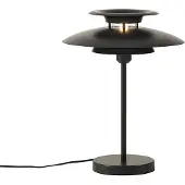 QAZQA Lampe de table rétro en acier noir 45cm - Pauly