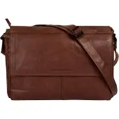 Spikes & Sparrow Cuir serviette sac d'ordinateur portable pour ordinateur portable Ronn Messenger Bag Brandy brun