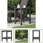 The Living Store Garten Adirondack-Tisch Anthrazit 38x38x46 cm HDPE