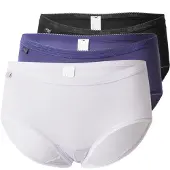Sloggi Slip 'Basic+' indigo / noir chiné / blanc