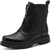 Tamaris Boots 'Enkellaarsjes Plat' noir