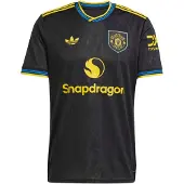 Adidas Manchester United Third 25-26 Homme - Jerseys/Réplicas, Noir - Taille M - Poly Jersey