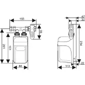 Dafi water heater 9.0 kW without battery (400V)