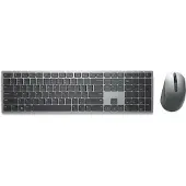 Dell KM7321W clavier Souris incluse RF sans fil + Bluetooth QWERTY Italien Gris, Titane