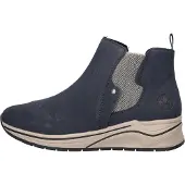 Rieker Chaussures de randonnée pour femmes , bottes, bottines, bleu, style décontracté
