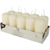 Papstar Bougies à tige (10 pcs)