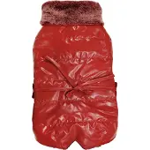 Croci Hondenjas Padded Bull Chic Rood (36, Manteau pour chien)