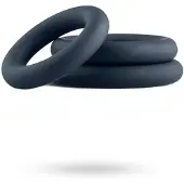 Huismerk - set anneaux péniens - 3 pièces - silicone gris