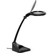 MAUL Lampe loupe LED MAULiris, puissance 7 W, 470 lm, lentille à 3 et 12 dioptries, dimmable, noir