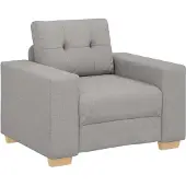 vidaXL Fauteuil canapé gris nuage 100x78x80 cm Tissu