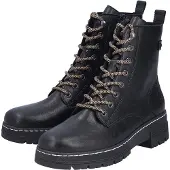 Rieker Bottines à lacets pour femmes Noir, Couleur:noir, EU Taille:39