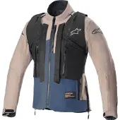 Alpinestars Veste TECHDURA, (noir/marron/bleu foncé, taille XL)