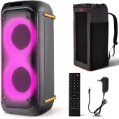 Pyle Altoparlante Karaoke Bluetooth (Actif), Haut-parleur PA, Noir