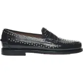 Sebago pour femme. 78118KW Dan Studs Leather Loafers noir (41), Cuir, Plat, 1 à 3 cm, Aucun, Casuel, Fête, Classique
