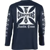West Coast Choppers Og Logo Sweatshirt Bleu XL Homme
