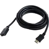 Cablexpert CC-HDMI4X-6 - Câble d'extension HDMI avec Ethernet - HDMI femelle pour HDMI mâle - 1.8 m - blindé - noir
