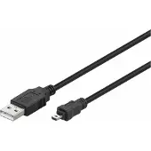 Microconnect USBAMB82 Câble USB 1.8m USB A Mini-USB B Noir (USBAMB82)