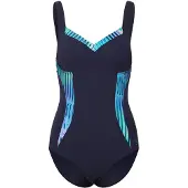 Speedo Shaping Printed Lunaelustre Swimsuit Bleu UK 42 Femme