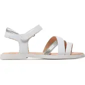 Geox Sandales plates J SANDAL KARLY GIRL filles - Blanc - 28