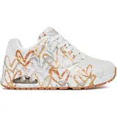 SKECHERS Uno-Metallic Love chaussures de sport pour femmes 155523-WTGD - blanc r. 37.5