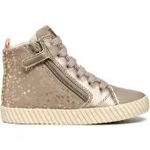 Geox Baskets montantes zippées sans miroir Fille juniors Dark Beige