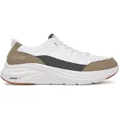 SKECHERS pour homme. 232619 Baskets Contour Foam Cozy Fit blanc (42), Tissu, Plat, Lacets, Casuel