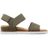 SKECHERS Femmes Sandales à coins DESERT KISS Vert