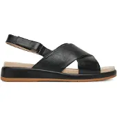 Caprice - Sandales compensées pour femmes, modèle "Sandalette", couleur noire, pour un usage décontracté