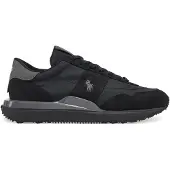 Ralph Lauren Baskets basses 'TRAIN 89' gris / noir