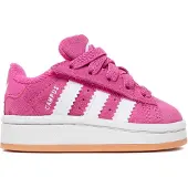 Adidas Campus 00s, modèle Comfort Closure Camp, coloris Semi Lucid Fuchsia, Cloud White et Gum (taille enfant - TD), pointure EU 24