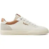 Pepe Jeans Baskets basses 'KENTON COURT' noisette / gris / blanc