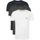 BOSS T-Shirt 'Classic' bleu marine / gris foncé / blanc