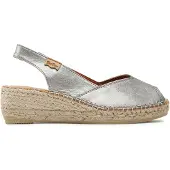 Toni pons Bernia-p Esparto Wedge Sandals Argenté EU 38 Femme