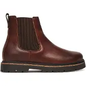Birkenstock Chelsea Boots 'Lena' marron
