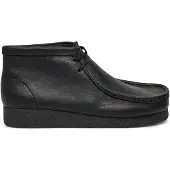 Clarks pour homme. 26179710 Bottines en cuir WallabeeEVO noir (44), Plat, Lacets, Casuel