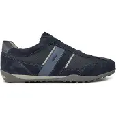 Geox Baskets basses 'Wells' bleu marine / saphir / argent / blanc