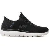 SKECHERS Pantoufle bleu / gris / noir